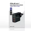 Qoltec GaN POWER PRO Įkroviklis | 2xUSB-C | 2xUSB | 130W | 5-20V | 1.5-5A | XP | Juodas