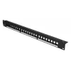 Patchpanel Extralink 24 prievadų U/UTP modulinis, 1U, juodas, 482,6 mm