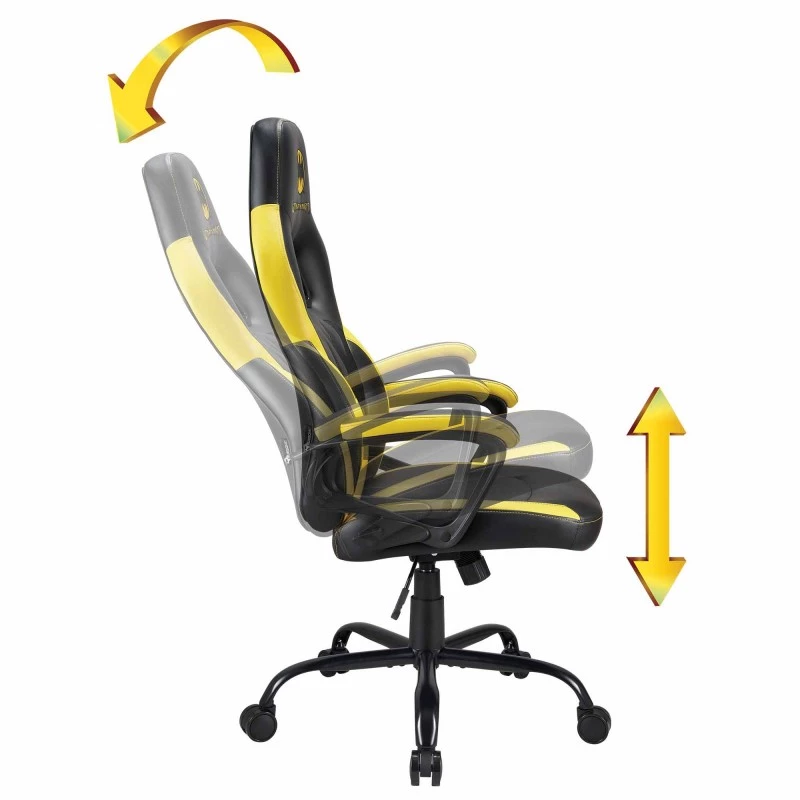 PC kėdė žaidimams Subsonic SA5642-B1 minkšta sėdynė juoda geltona 120 kg