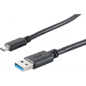 USB laidas S/CONN 13-31045 USB 3.2 Gen 1 3m USB A USB C juodas