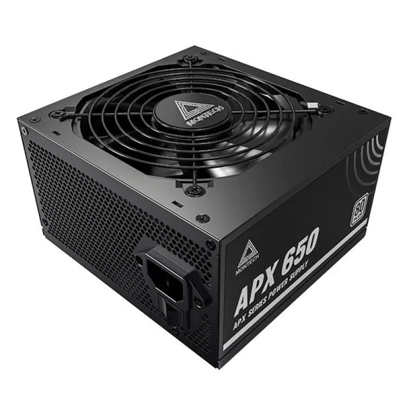 Montech APX650 maitinimo blokas 650 W 20+4 pin ATX ATX Juodos spalvos