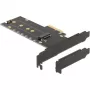 DeLOCK 89013 vidinė M.2 PCIe kortelė su aušintuvu ir LED apšvietimu