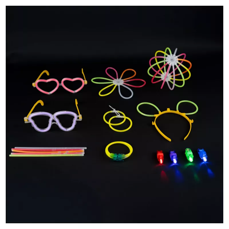 RealPower 495549 Glow Sticks Big Party Box, 488 vnt.
