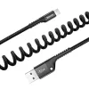 Baseus Spring-loaded Lightning kabelis 1m 2A (juodas)