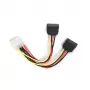 SATA kabelis Gembird CC-SATA-PSY-0.3M įvairiaspalvis