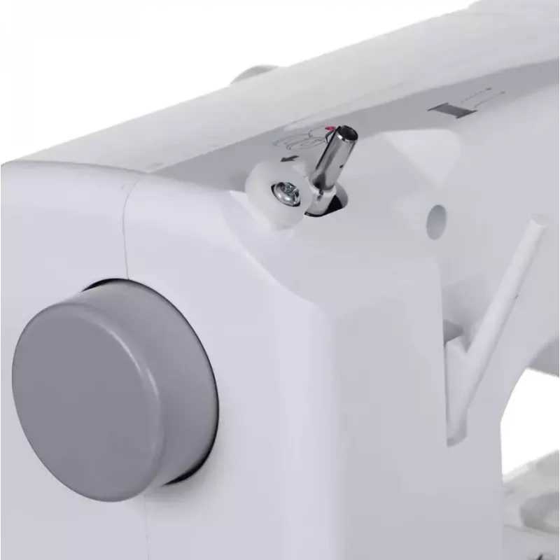 Pusiausiu automatinė siuvimo mašina SINGER M1005 — 11 siūlių, 4 mm dygsnio plotis, viršutinė užmetimo ritė, laisva rankovė, 2,5 kg
