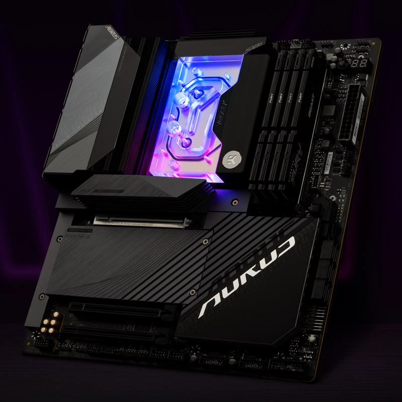 EK Waterblocks EK-Quantum Velocity2 D-RGB procesoriaus vandens blokas AM5, Nikelis + Akrilas