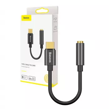Adapteris Baseus CATL54-01 Type-C į 3,5 mm juodas