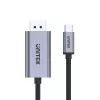UNITEK V1409A USB-C į DisplayPort keitiklis, juoda/pilka