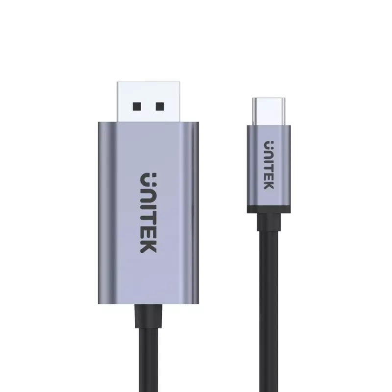 UNITEK V1409A USB-C į DisplayPort keitiklis, juoda/pilka