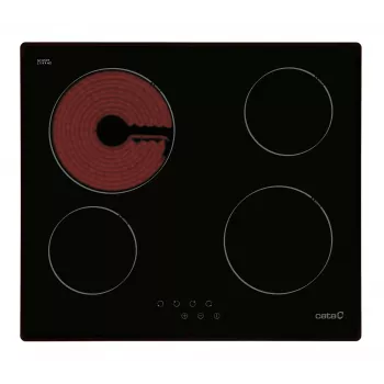 Įmontuojama kaitlentė CATA TN 604 – 59 cm, juoda, 4 zonos, jutiklinis valdymas, LED ekranas
