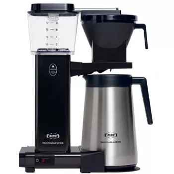 Lašininis kavos virimo aparatas MOCCAMASTER KBGT 741 — 1,25 l (10 puodelių), 1520 W, plieninis, nuimamas vandens bakelis