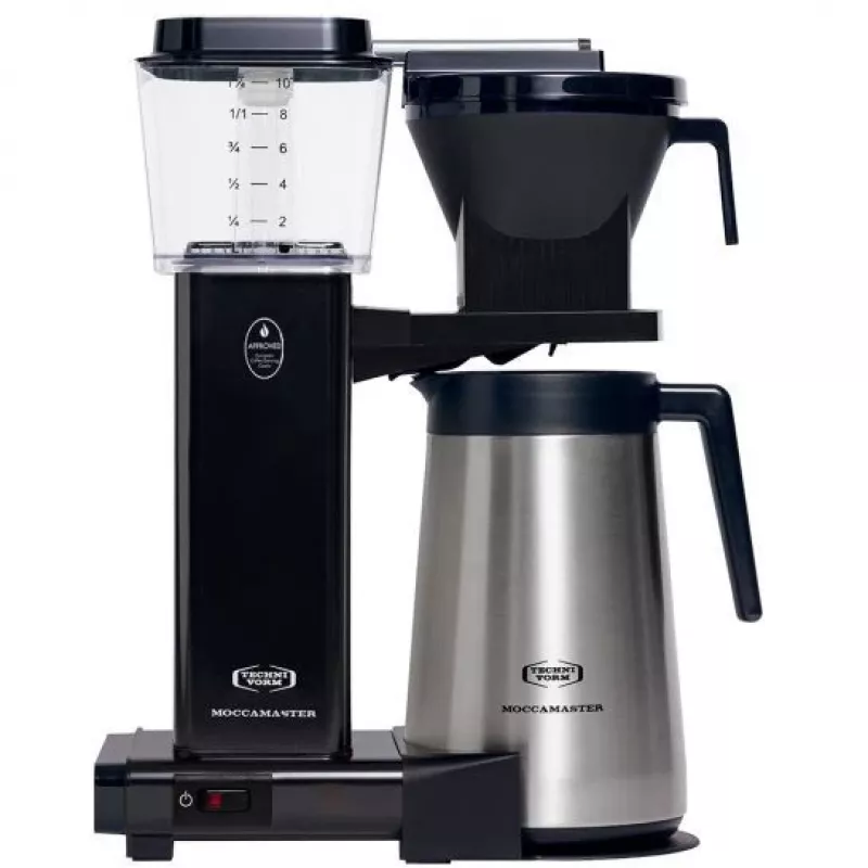 Lašininis kavos virimo aparatas MOCCAMASTER KBGT 741 — 1,25 l (10 puodelių), 1520 W, plieninis, nuimamas vandens bakelis