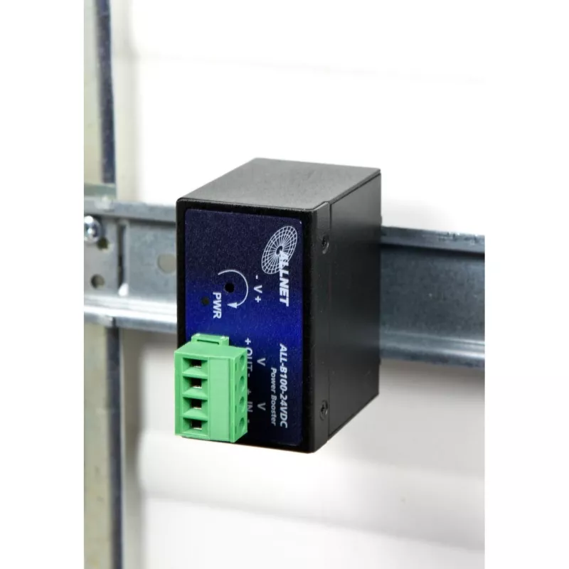 ALLNET ALL-B100-24VDC DC-DC įtampos keitiklis: 24V į 48–55V, iki 95W