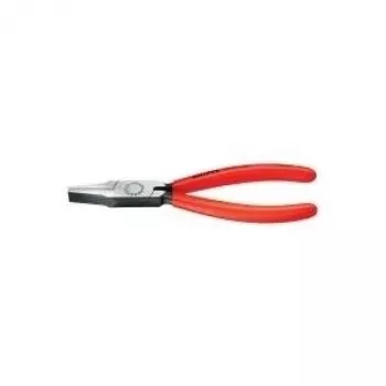 Knipex plokščiosios replės 140 mm, juodi antgaliai, rutulinis galas