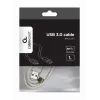 USB duomenų laidas Gembird USB A į USB C 1 m, USB 3.2 Gen 1, baltas