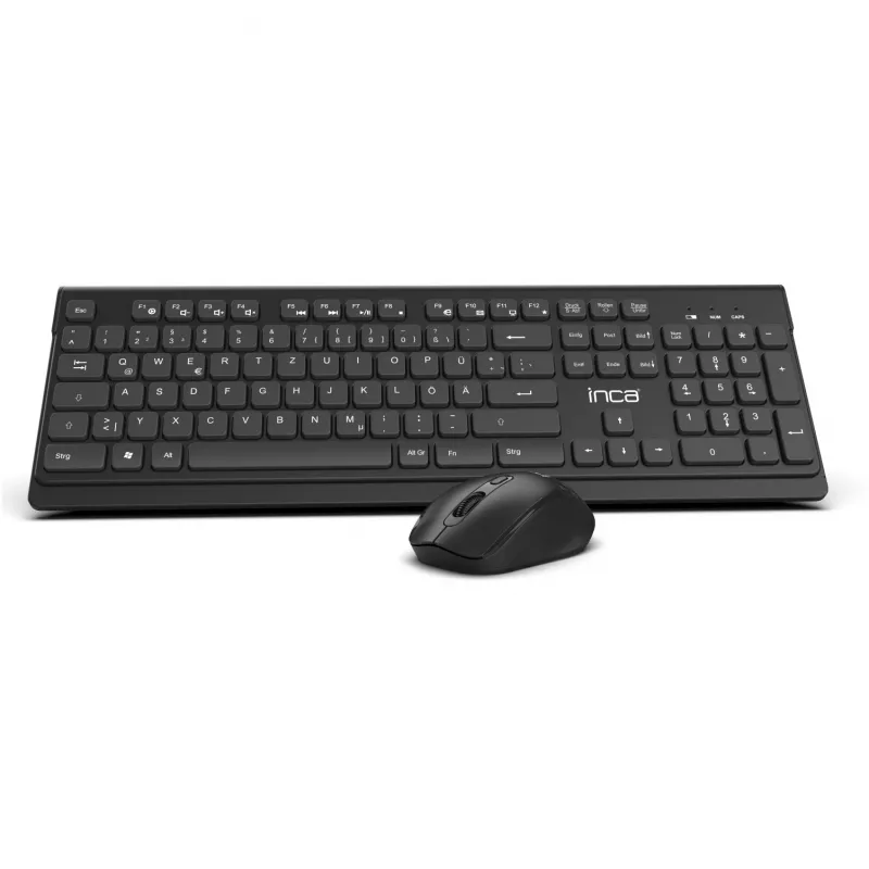 Inca IWS-519 belaidė klaviatūra ir pelė RF QWERTY turkiškas juodas