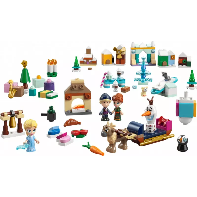 Konstruktorius LEGO Disney „Frozen“ Advento kalendorius 2025 rinkinys 43273 – 231 detalė, 4 minifigūrėlės, nuo 5 metų
