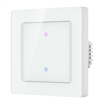 Avatto TS20-EU-W2 belaidis WiFi jutiklinis šviesos jungiklis, 2-jų mygtukų, baltas