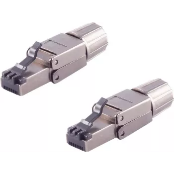 Wire Connector RJ-45 Metallic ShiverPeaks BS08-51005-2 (Pack of 2)