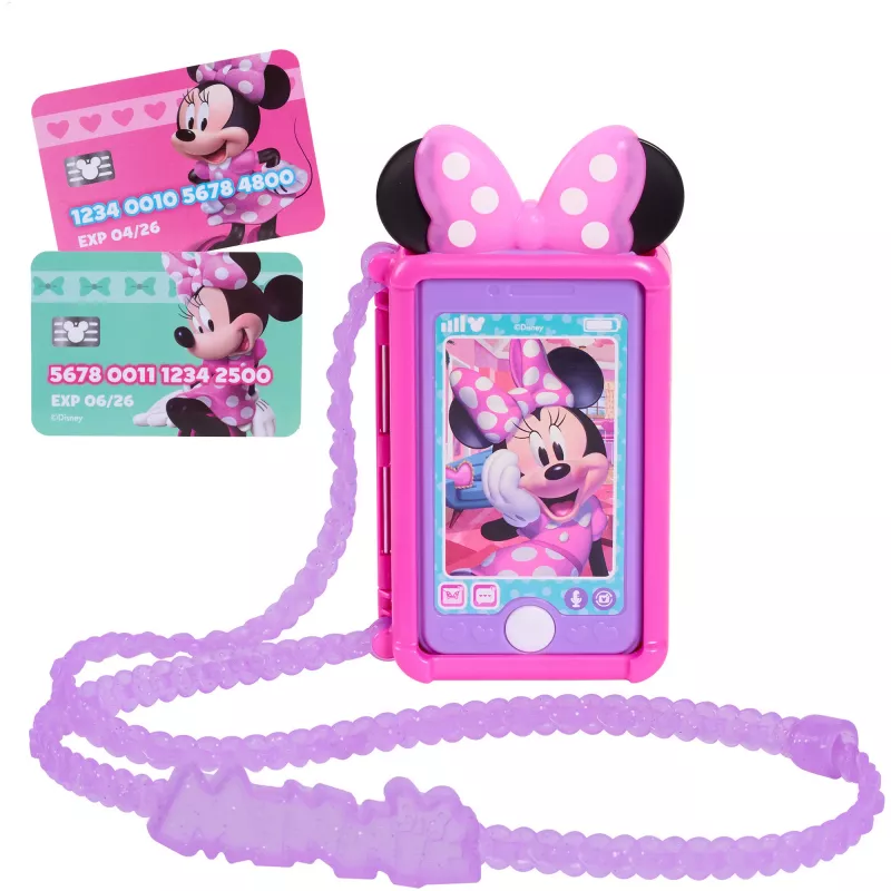 Disney Junior Minnie Mouse kalbantis telefonėlis su priedais, vaidmenų žaidimams