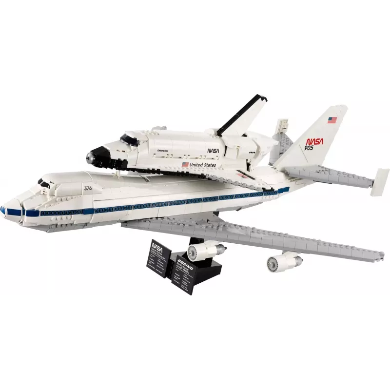 LEGO Icons Shuttle Aircraft 10360 statybinis rinkinys — 2417 dalių, 270 × 535 × 630 mm ekspozicinis modelis
