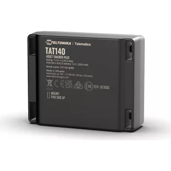 Turto sekiklis TELTONIKA TELEMATICS TAT100TSBAB0 — 2G universalus sekiklis, juodas, atsparus dulkėms ir vandeniui, 0,128 GB atmintis, Micro-USB, 7,2 V LiSoCl2 baterija, 115 g, 63×78 mm