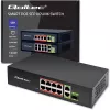 Ethernet Switch QOLTEC 52297 PoE RJ45 su PoE Uplink ir SFP prievadu