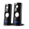 Laidiniai kompiuteriniai garsiakalbiai Audiocore AC860, 2.0 kanalų, 4 W RMS, USB maitinimas, 3,5 mm lizdas, juodi