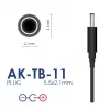 Akyga AK-TB-11 universalus maitinimo adapteris 9 V / 1 A, 9 W, 5,5 x 2,1 mm kištukas, 1,5 m