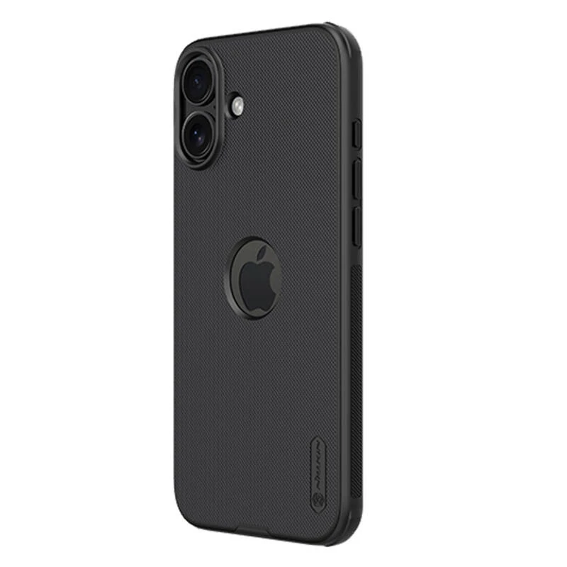 Apsauginis dėklas Nillkin iPhone 16 Plus Super Frosted Pro — juodas, kietas plonas lukštas
