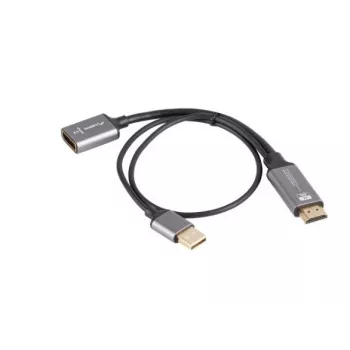 Adapteris HDMI (M) – DisplayPort (M) 4K 20 cm LANBERG AD-HD-DP-0