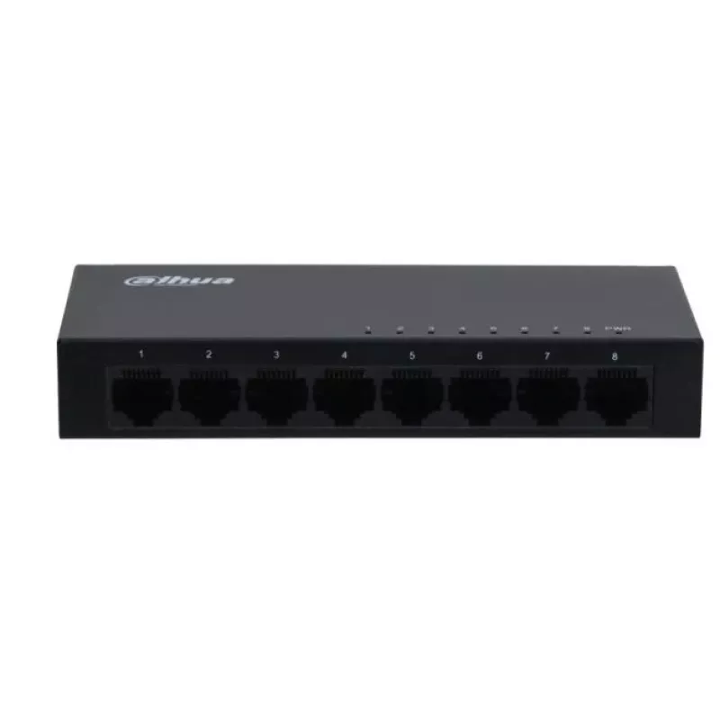 Dahua Technology SG1008-EUR tinklo jungiklis Nevaldomas L2 Gigabit Ethernet (10/100/1000) Juodas