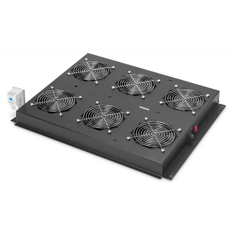 Digitus DN-19 FAN-6-SRV-B ventiliatorių blokas juodas