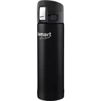 Termo puodelis LAMART LT4045 400 ml nerūdijančio plieno vakuuminis izoliuotas kelioninis puodelis, Ø 6,4 cm
