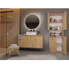 Vonios spintelė ant grindų Top e shop NEL 1K DK ART KPL, ąžuolo rėmas, 600×300×1740 mm, 5 lentynų, laisvai pastatoma