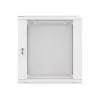Lanberg sieninis montažinis stovo spintos korpusas 19'' 12U 600x600mm pilkas (stiklinės durys)
