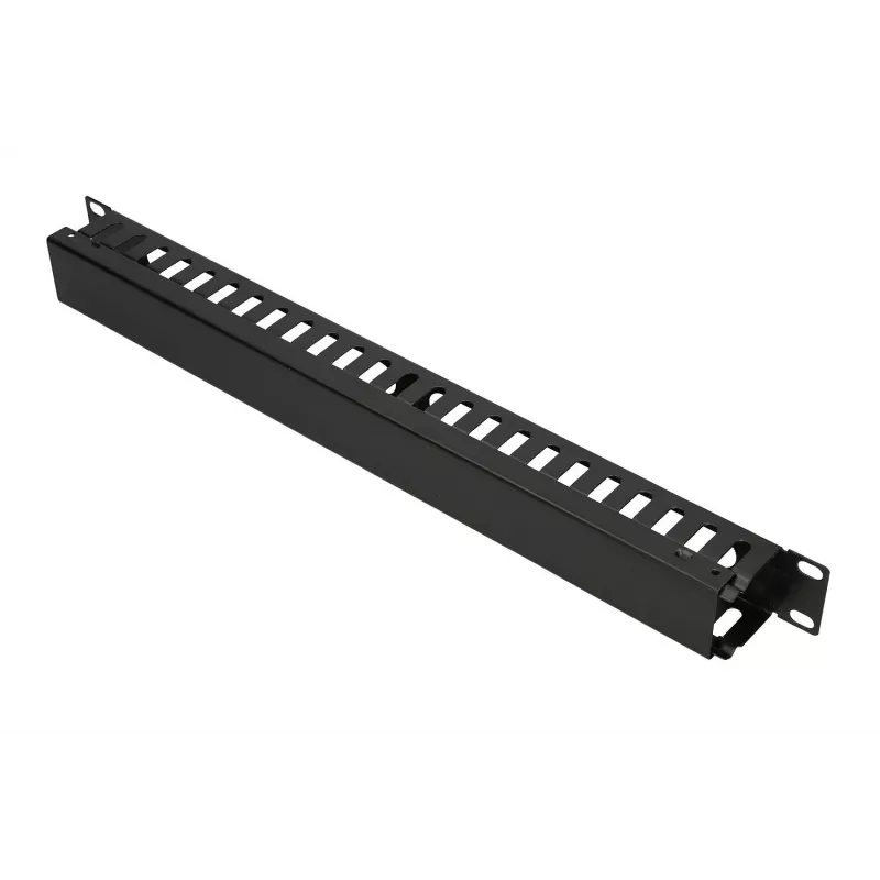 Kabelių tvarkymo panelė Extralink CABLE MANAGER WITH METAL COVER Juoda Metalinė 48,3 cm