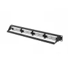 Patch panel 1U LANBERG PPUA-1024-B, 24 prievadai, Cat6a, U/UTP, 1U stovas, gylis 102 mm, metalas, juoda
