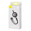 Baseus CAMJ010101 Bright Mirror 2 serijos 3 viename USB kabelis, 66 W, 1 m, juodas