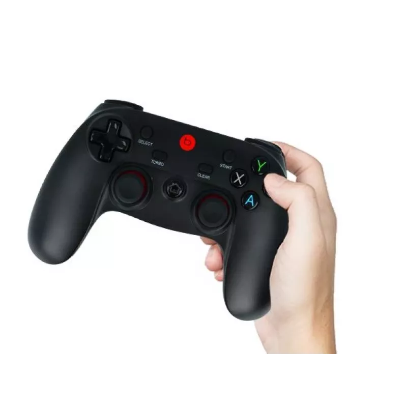 Belaidis žaidimų pultas TechBite Flix – Bluetooth, ergonomiškas dizainas, įkraunama baterija