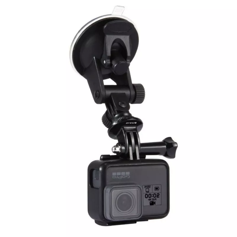 Puluz automobilio priekinio stiklo laikiklis sportinėms kameroms (Osmo Action 5 Pro, Insta360 X5)