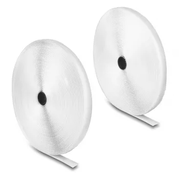 DeLOCK Heavy-duty lipnusis juostinis užsegimas 25 m x 20 mm baltas