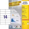 Avery 3653 lipnūs lipdukai stačiakampiai Permanent White 1400 vnt
