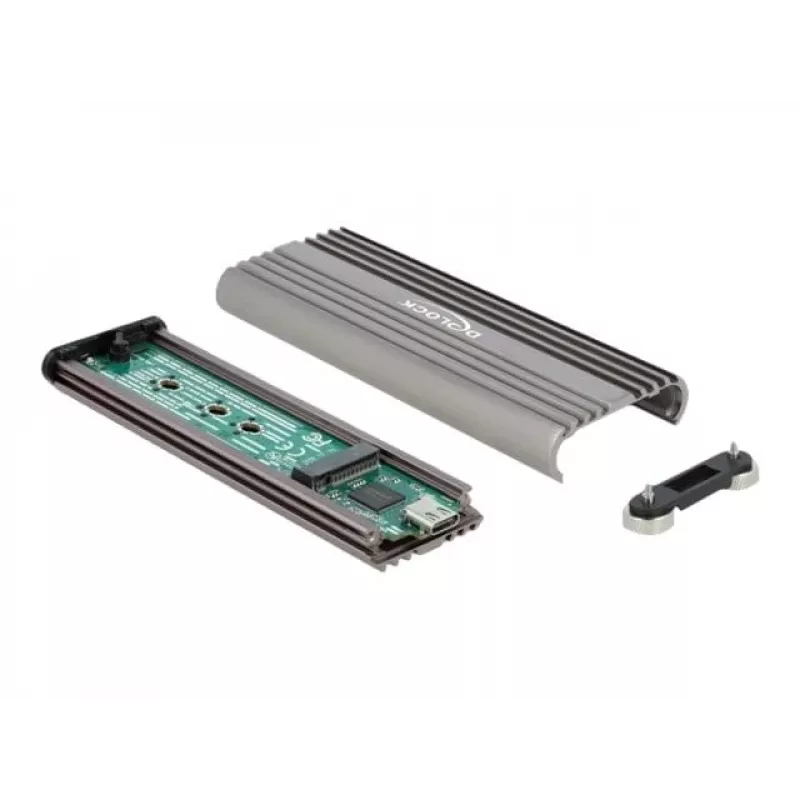 Išorinis SSD korpusas DeLOCK 42001 Sidabrinis M.2 NVMe