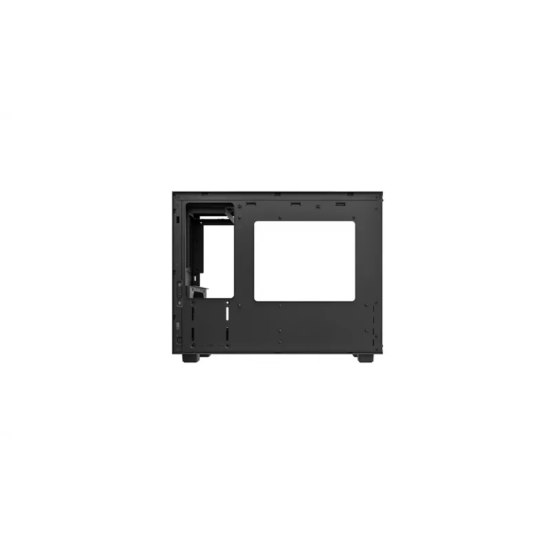 Kompiuterio korpusas DeepCool CH160 PLUS Small Form Factor SFF ATX/mATX, grūdintas stiklas, USB-C, juodas