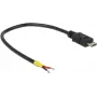USB laidas DeLOCK 0,15m Micro-USB B juodas