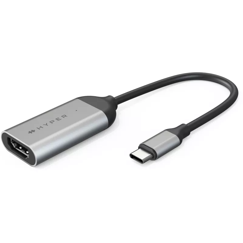 HYPER HD-H8K USB Type-C į HDMI adapteris iš nerūdijančio plieno