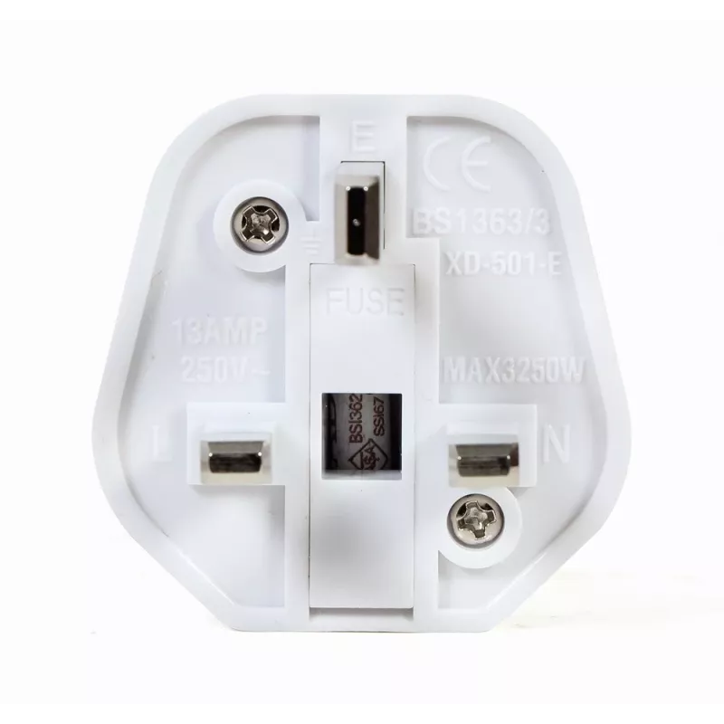 Gembird A-AC-EUFUKM-01 maitinimo adapteris, EU Schuko lizdas į JK kištuką, 13 A