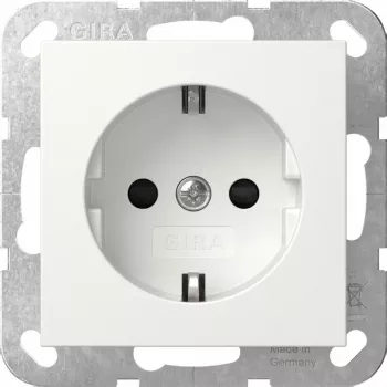 Gira SCHUKO kištukinis lizdo modulis System 55 Rein modelis 445303, skirtas System 55 rėmams